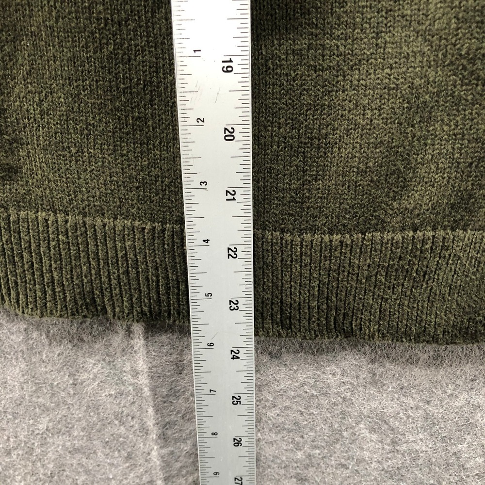 Rails Stafford Sweater Womens Large Olive Green Cotton Cashmere Military Patch - Picture 5 of 12